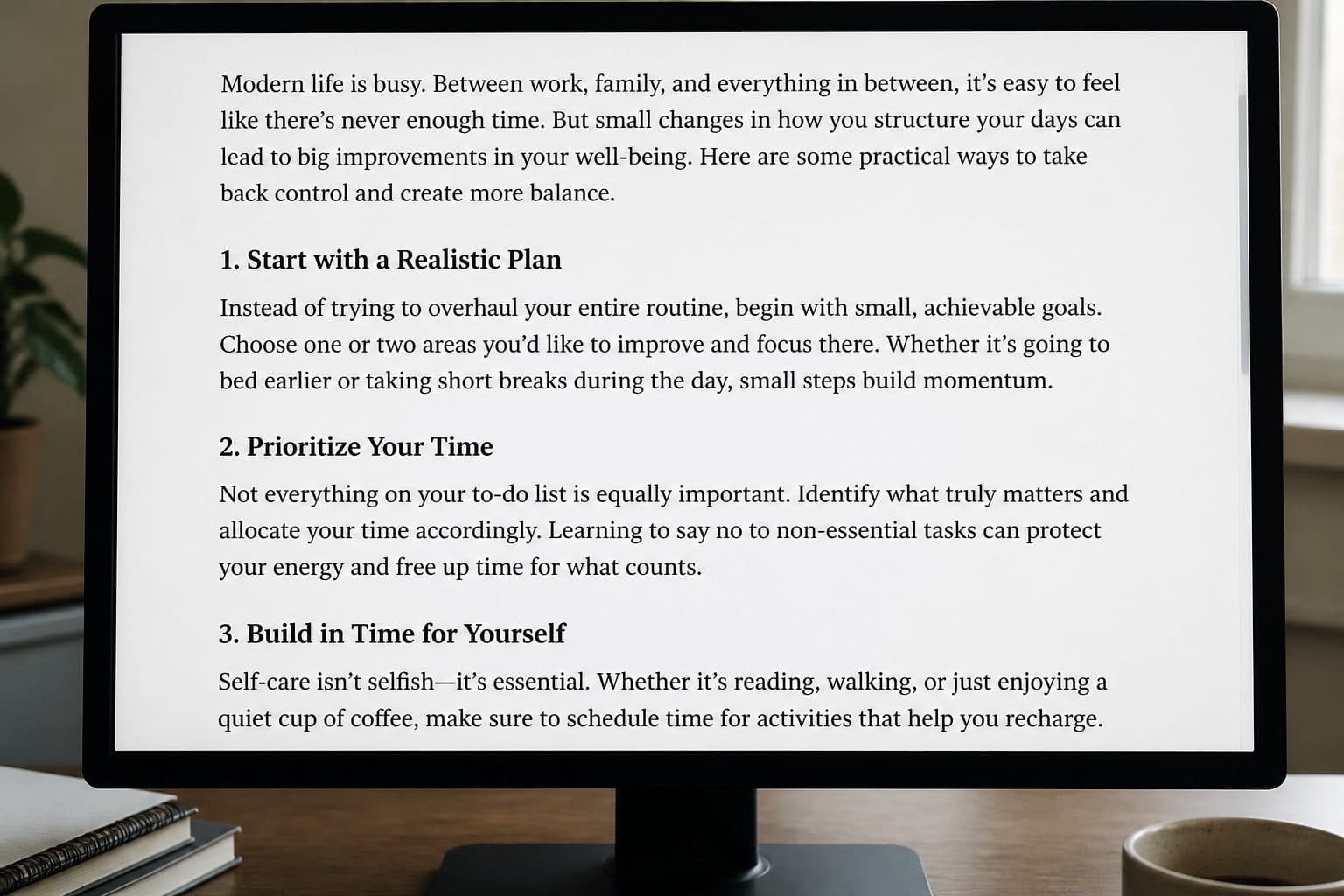 High-contrast dark text on a light page, 16-pixel body copy, left-aligned paragraphs.